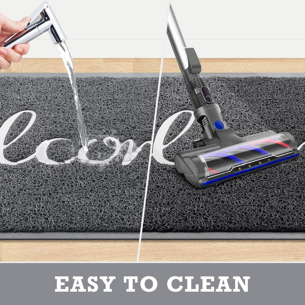 CozyBounty Grey Door Mat showing texture and material