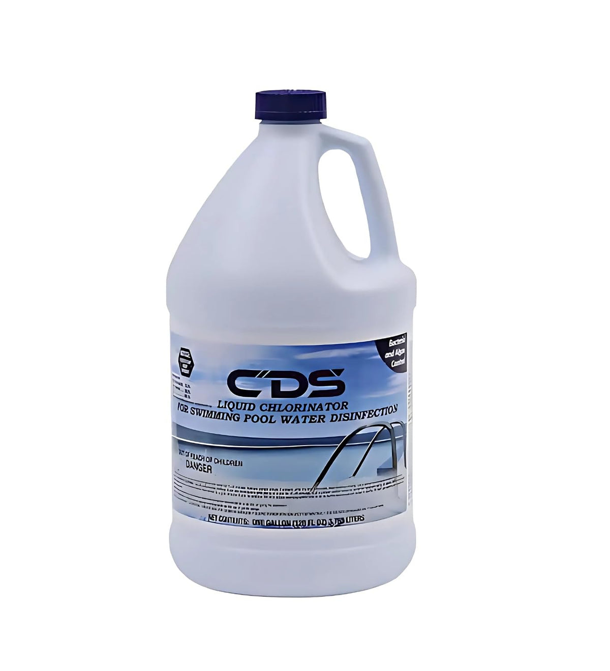 CPDI Champion Pool Shock 1 Gallon Liquid Chlorine container front view