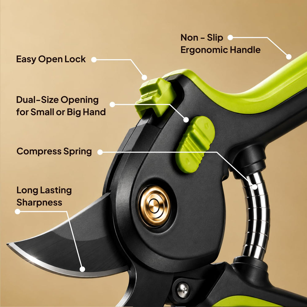 Craft911 pruning shears resting on a wooden table