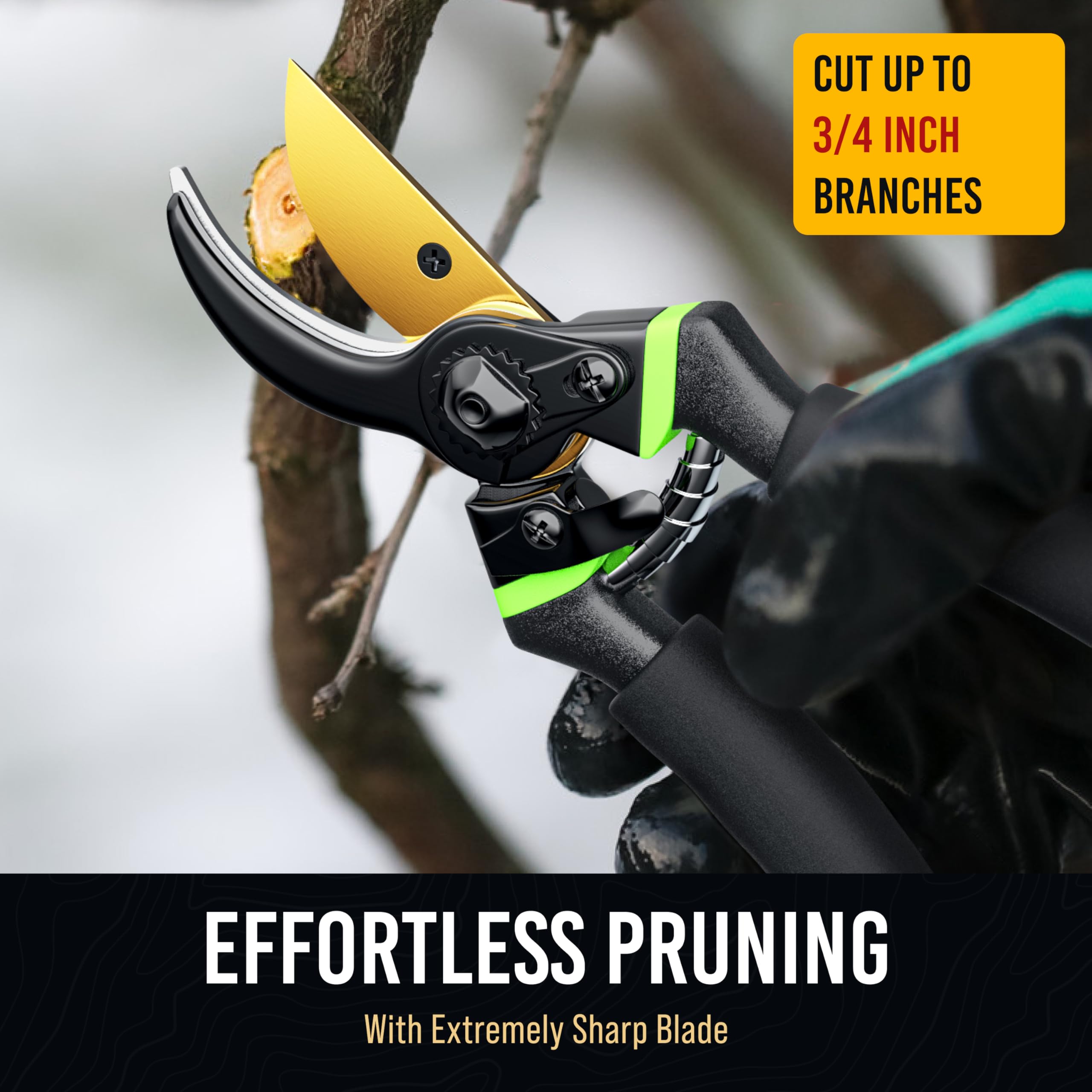Craft911 pruning shears safety lock mechanism