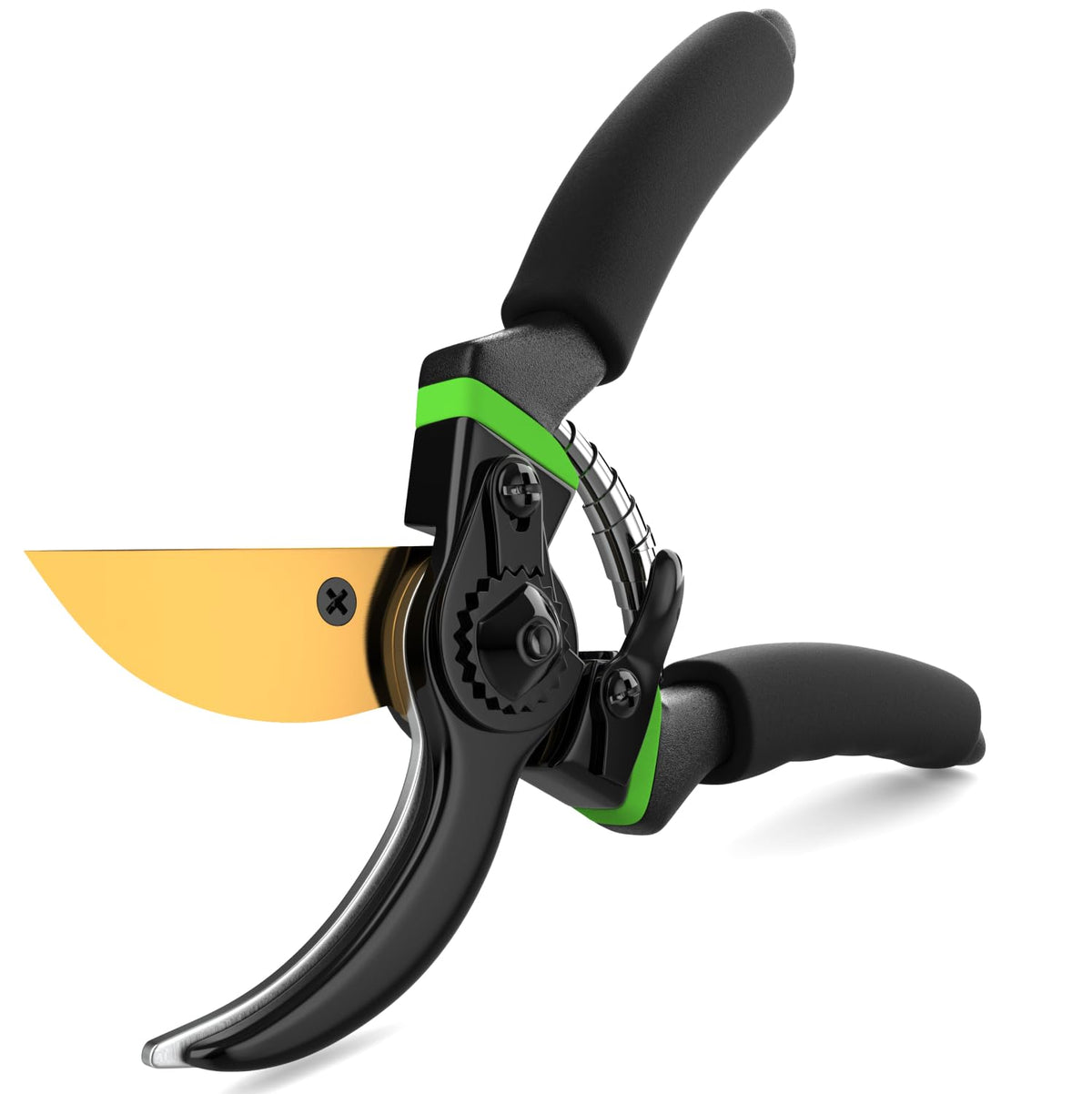 Craft911 Ultra Sharp Pruning Shears front view with titanium-coated blade