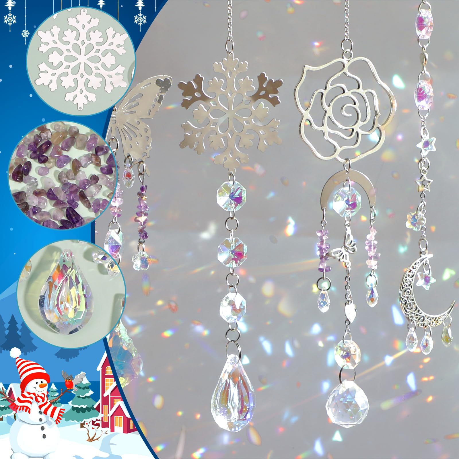 Crafting materials included in HYBEADS Suncatcher Kit