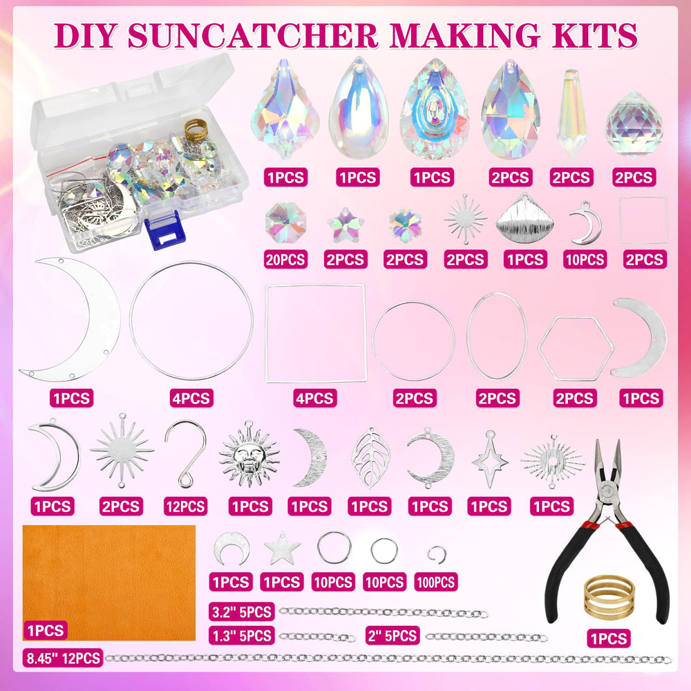 Crafting tools included in Worgree sun catcher kit