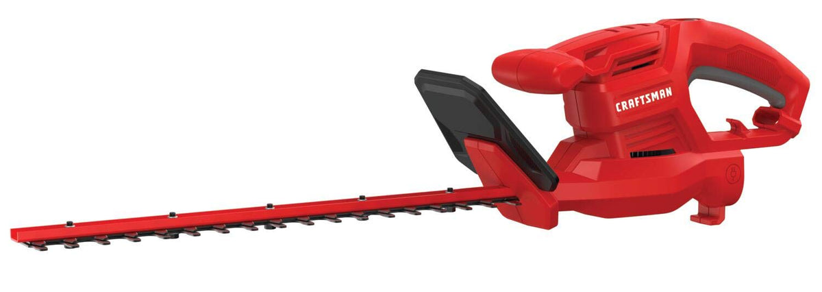 CRAFTSMAN 17-inch hedge trimmer front view with red finish