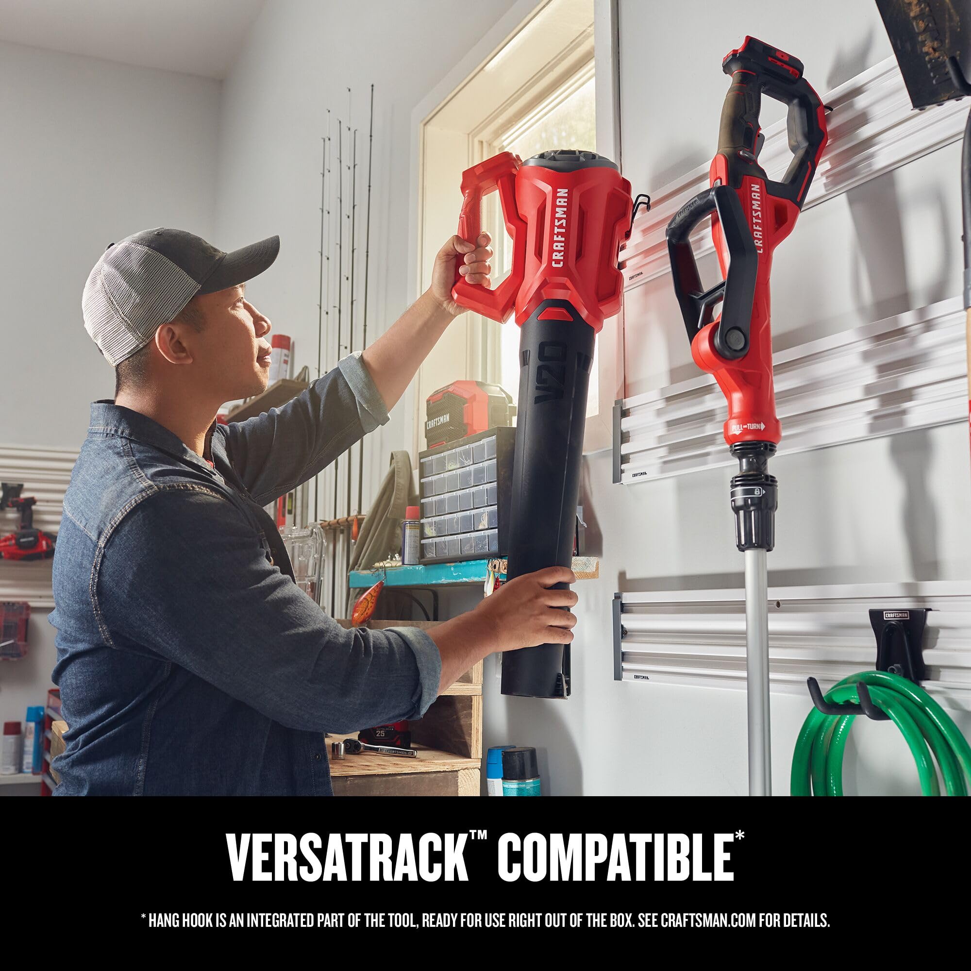 CRAFTSMAN cordless leaf blower back view