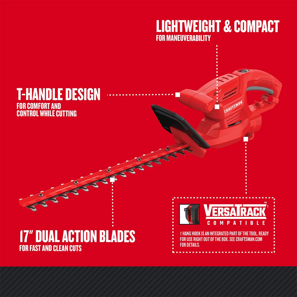 CRAFTSMAN hedge trimmer T-handle for comfort and control