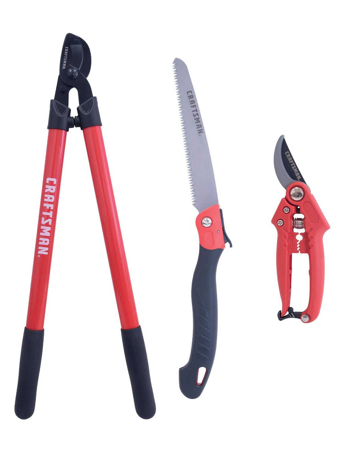 CRAFTSMAN Tree & Shrub Pruning Set including pruning shears, lopper, and saw