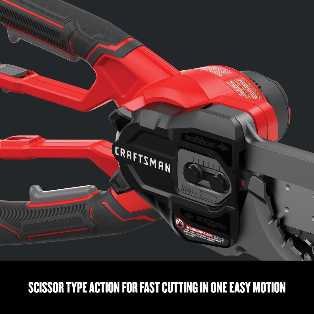 CRAFTSMAN V20 Cordless Lopper showing 4 inch cutting capacity