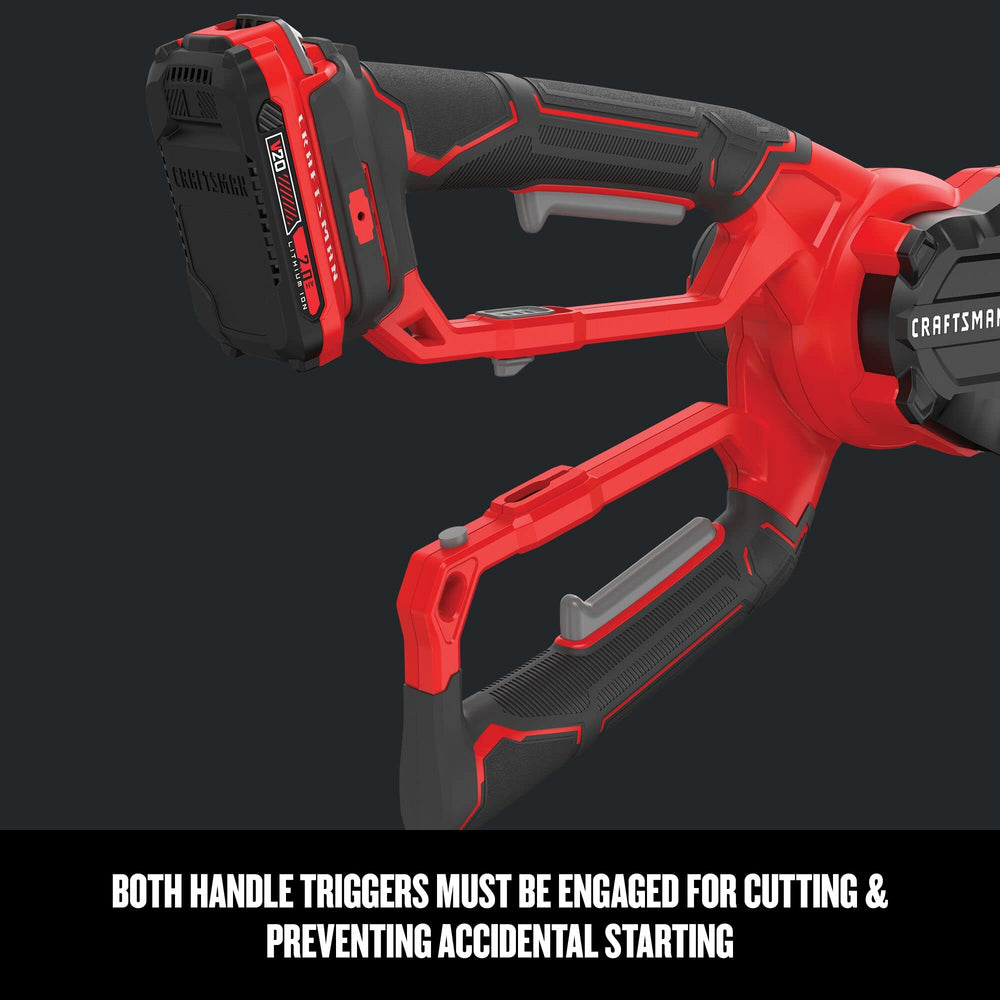 CRAFTSMAN V20 Cordless Lopper with instruction manual and oil bottle