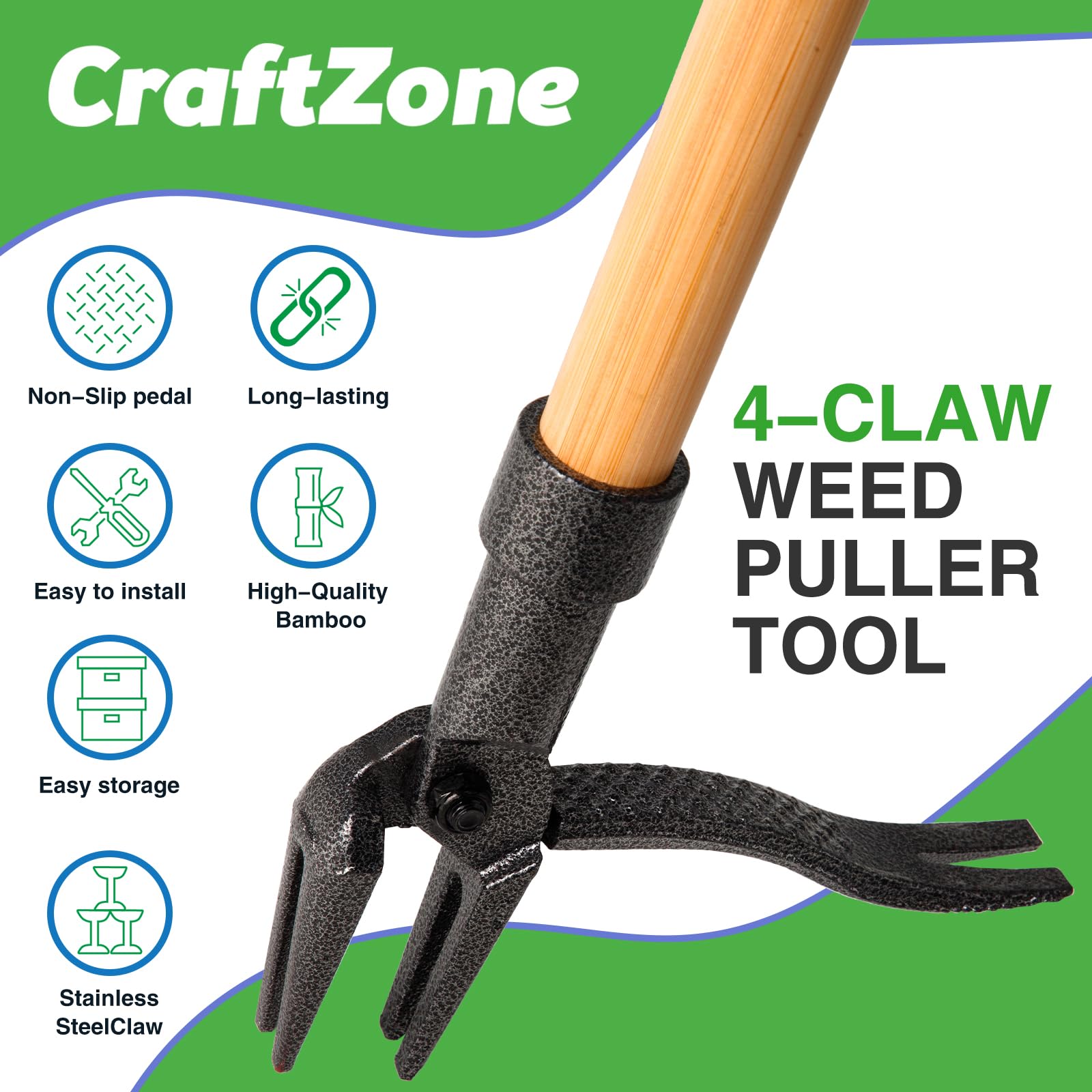 CRAFTZONE Weed Puller Tool with packaging details