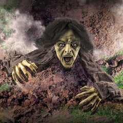 Crawling zombie arms and face close-up showing intricate details