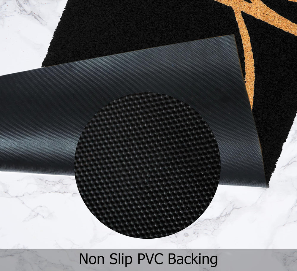 Croft&Cane Black Coir Doormat showing cleaning process