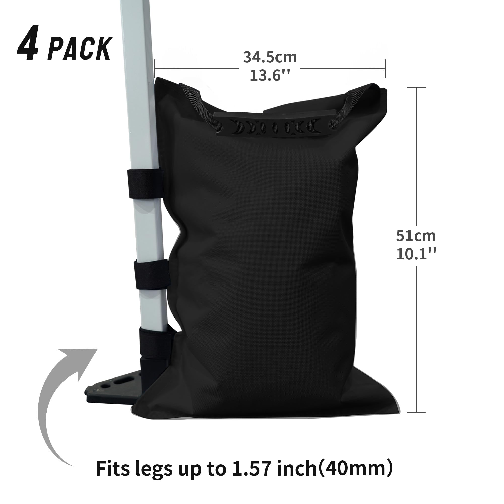 CROWN SHADES Sand Bags showing durable Oxford fabric material