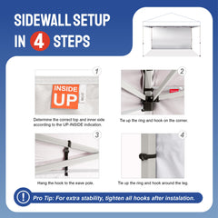 CROWN SHADES sidewall dimensions 6.7x12 ft