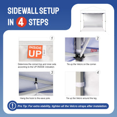 CROWN SHADES sidewall dimensions 6x8 ft