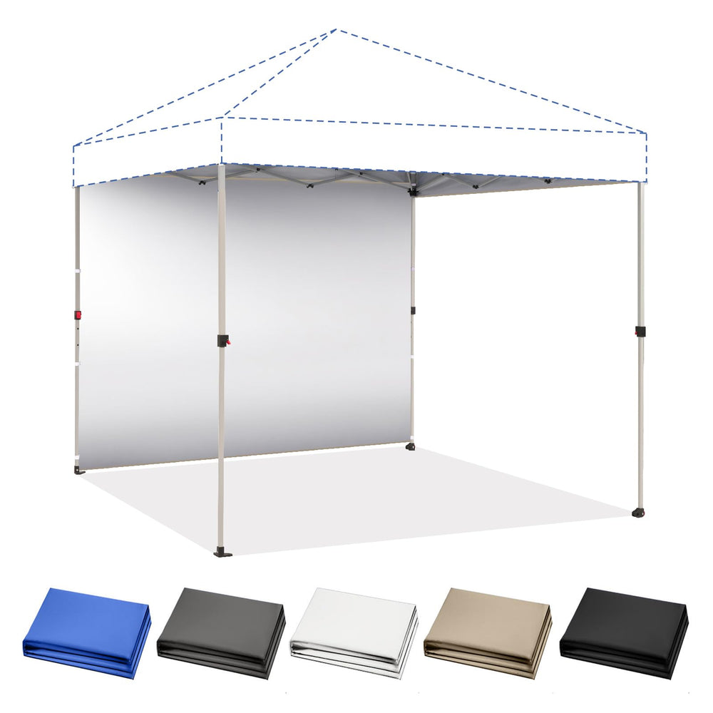 CROWN SHADES sidewall for 8x8 canopy tent, khaki front view