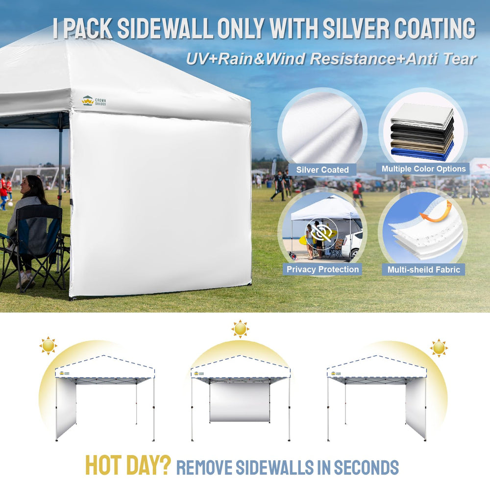 CROWN SHADES sidewall for outdoor tent