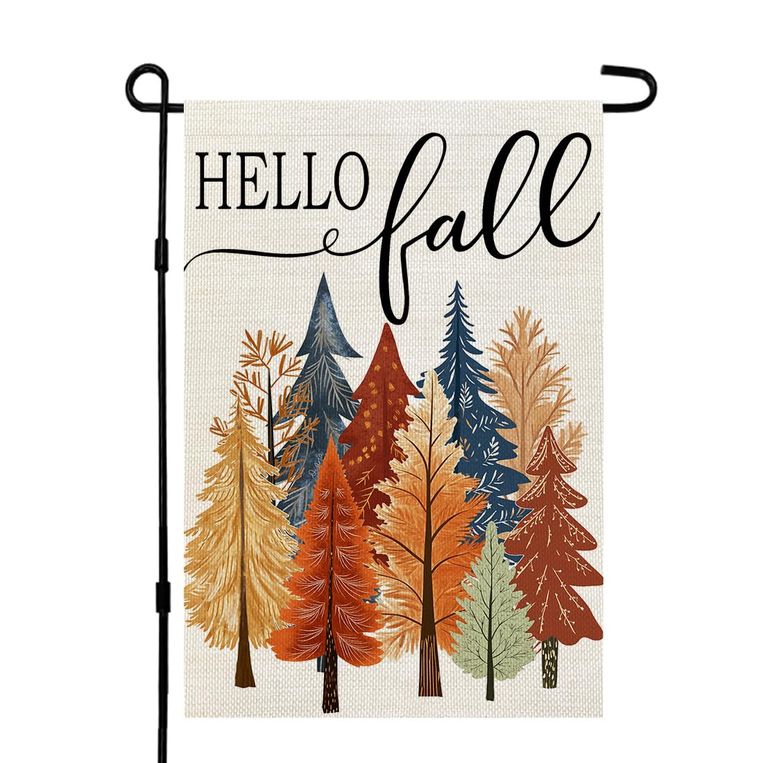 CROWNED BEAUTY Fall Garden Flag 12x18 inch front view