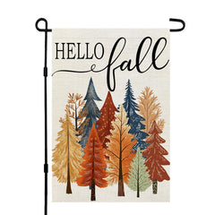 CROWNED BEAUTY Fall Garden Flag 12x18 inch front view