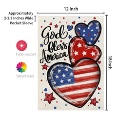 CROWNED BEAUTY Garden Flag in garden setting