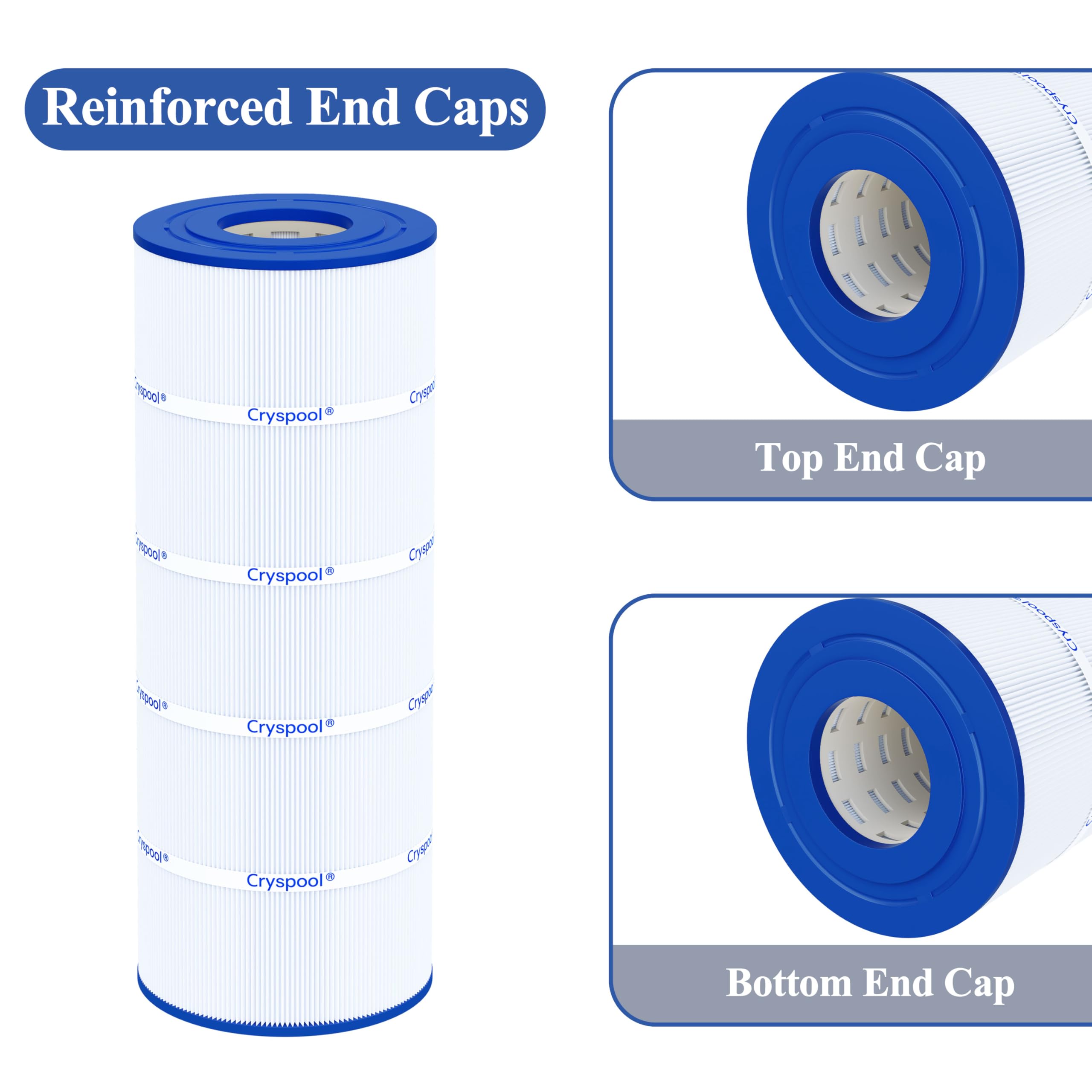 Cryspool CP-08055 Pool Filter Cartridge dimensions