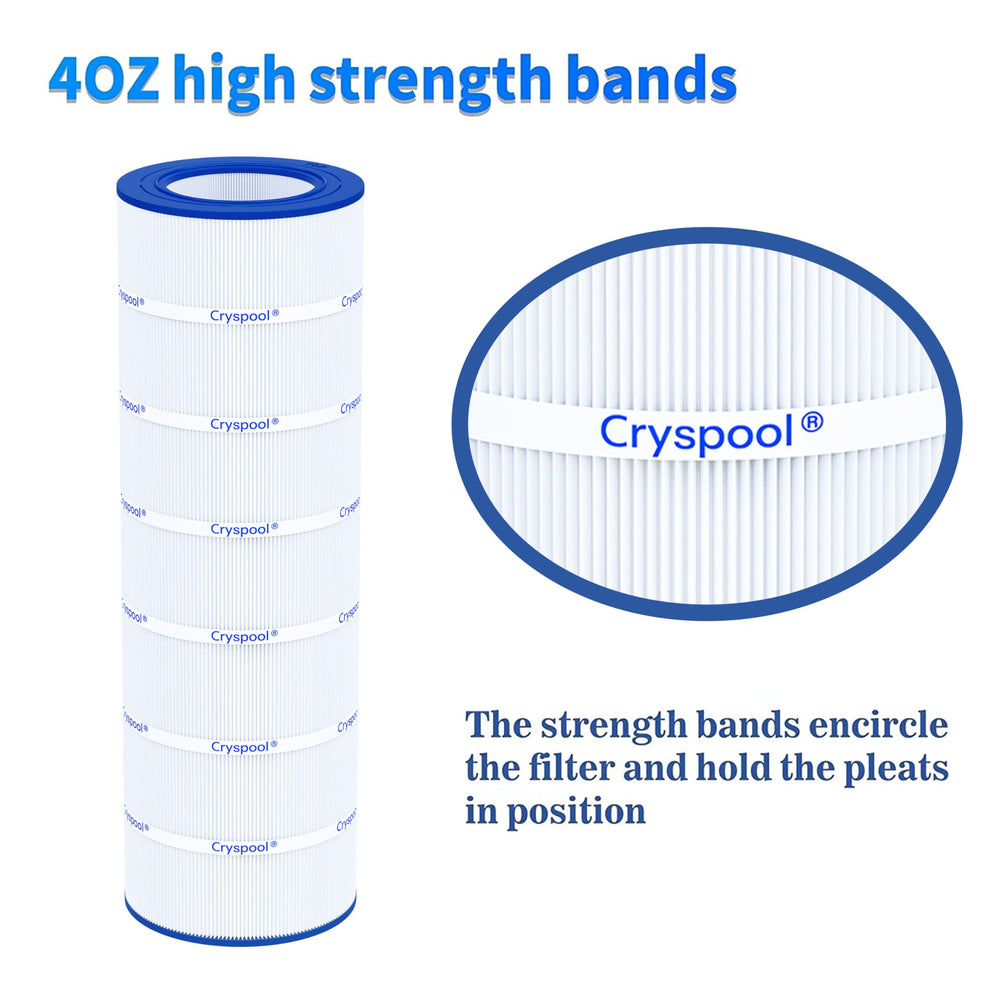 Cryspool CP-09031 Pool Filter Cartridge close-up of pleats