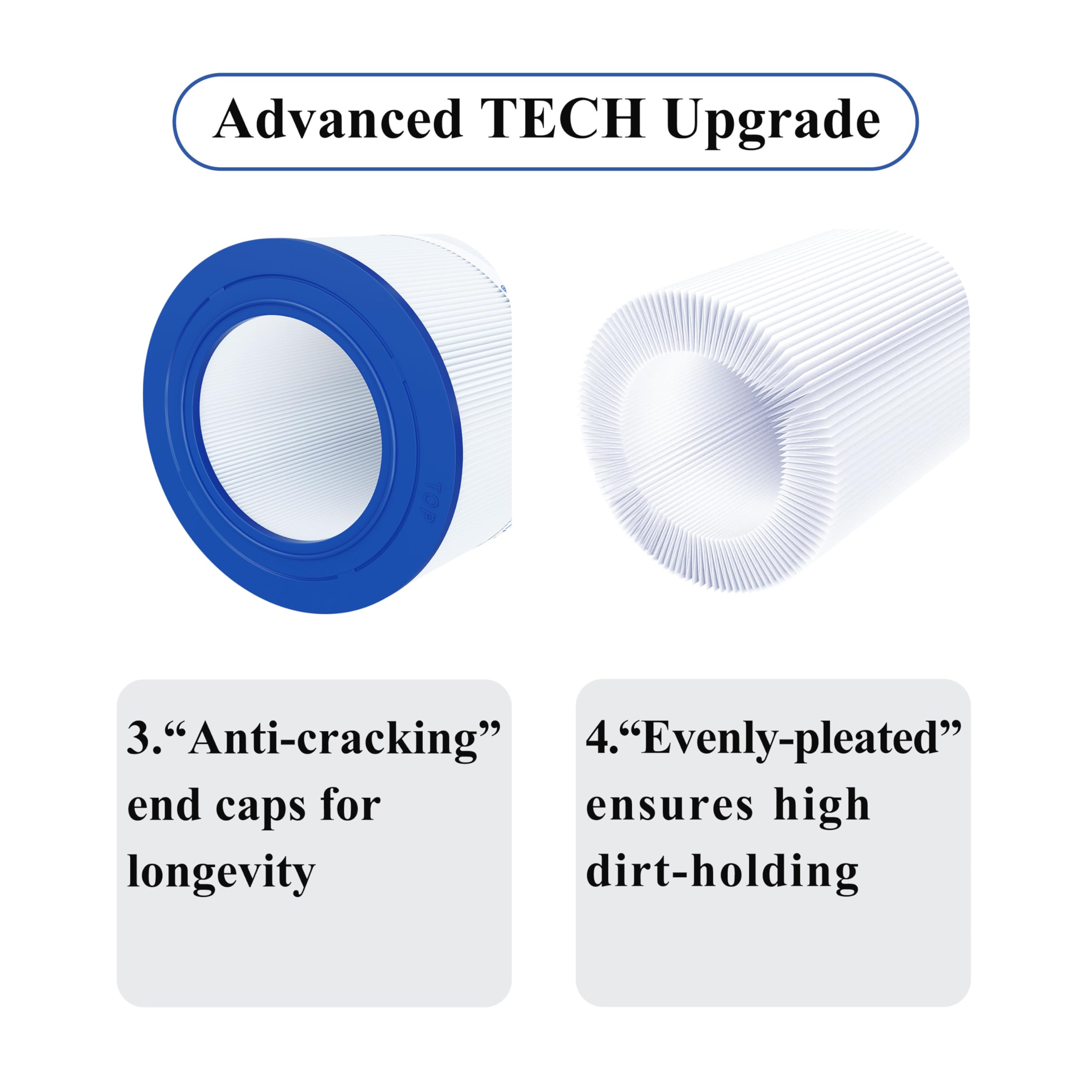 Cryspool CP-09031 Pool Filter Cartridge dimensions