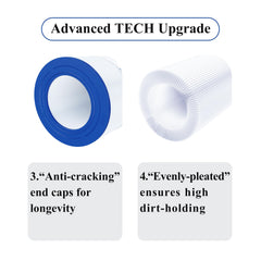 Cryspool CP-09031 Pool Filter Cartridge dimensions