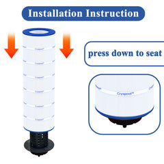 Cryspool CP-09031 Pool Filter Cartridge in packaging