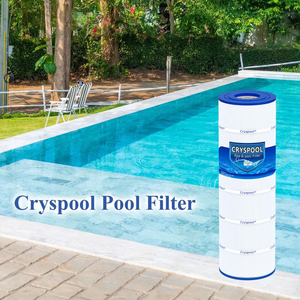Cryspool Pool Filter Cartridge in use in a swimming pool