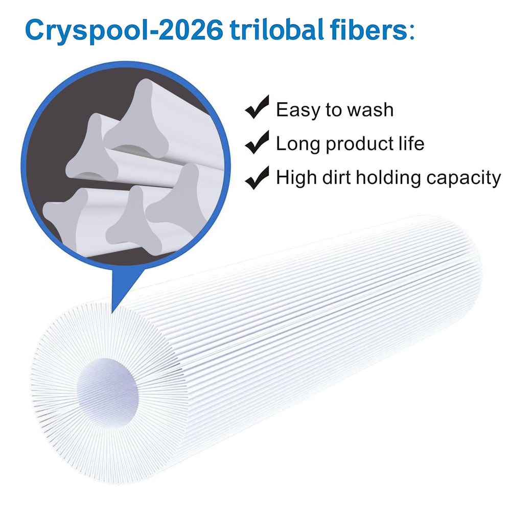 Cryspool Pool Filter Cartridge packaging display