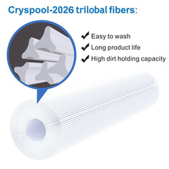 Cryspool Pool Filter Cartridge packaging display