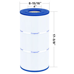 Cryspool Pool Filter Cartridge top view with openings