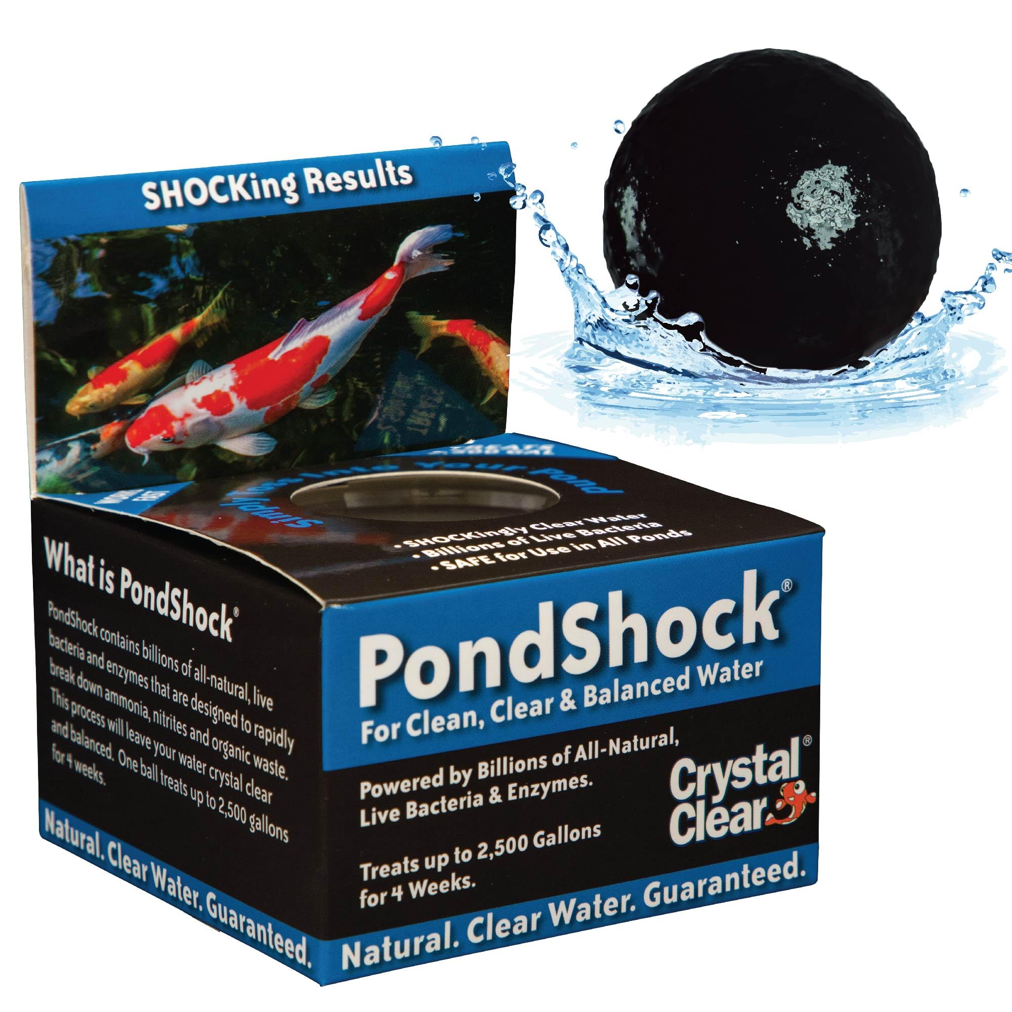 CrystalClear PondShock Ball front view