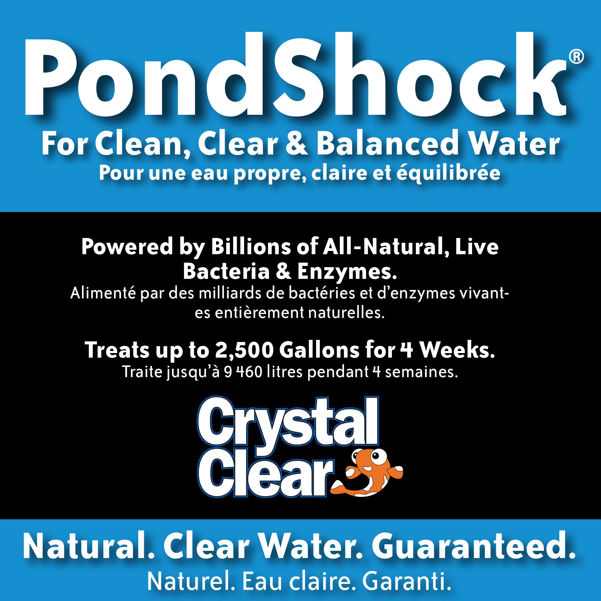CrystalClear PondShock Ball packaging
