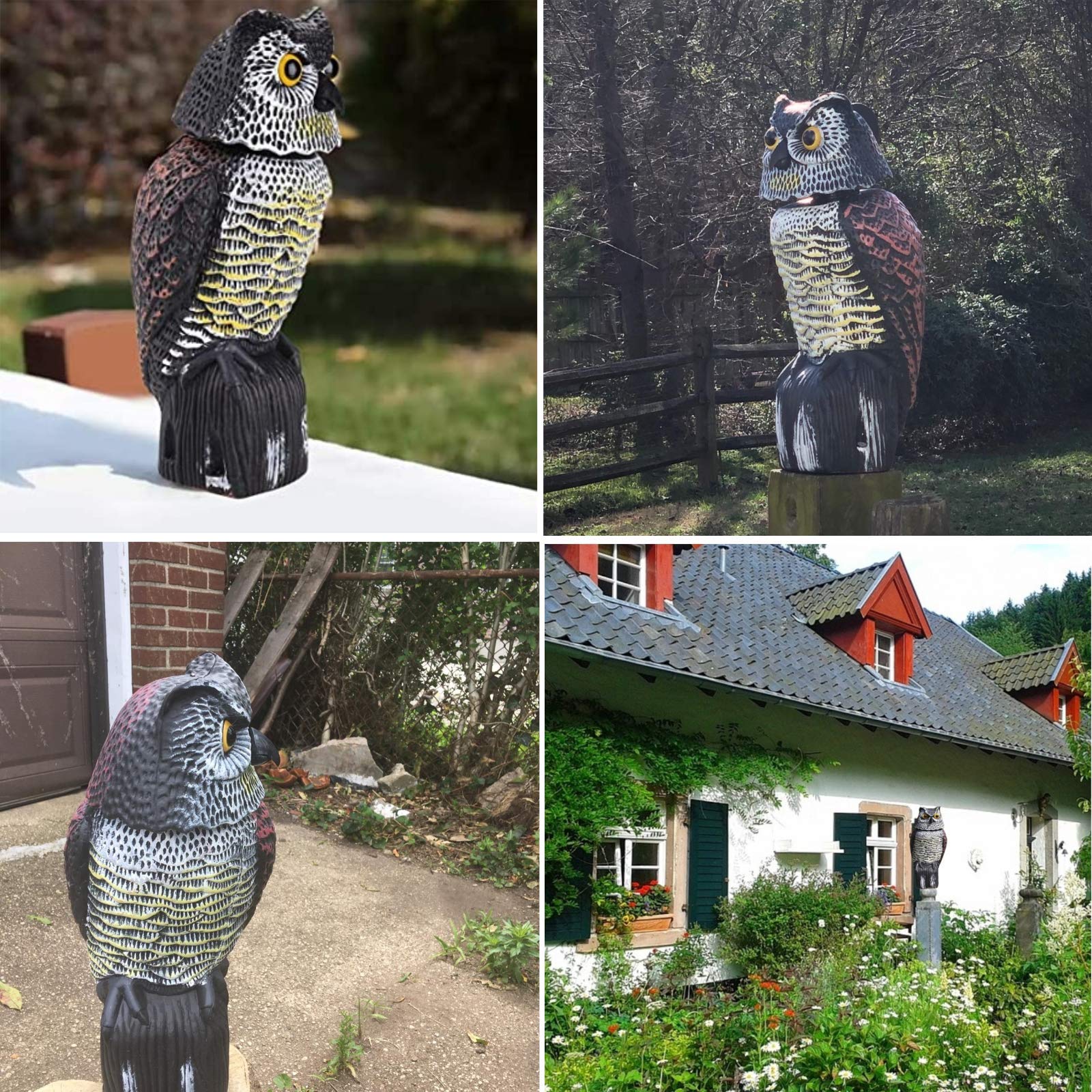 CTREE Owl Decoy package contents including nails