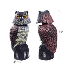 CTREE Owl Decoy with wind panel attached at the back