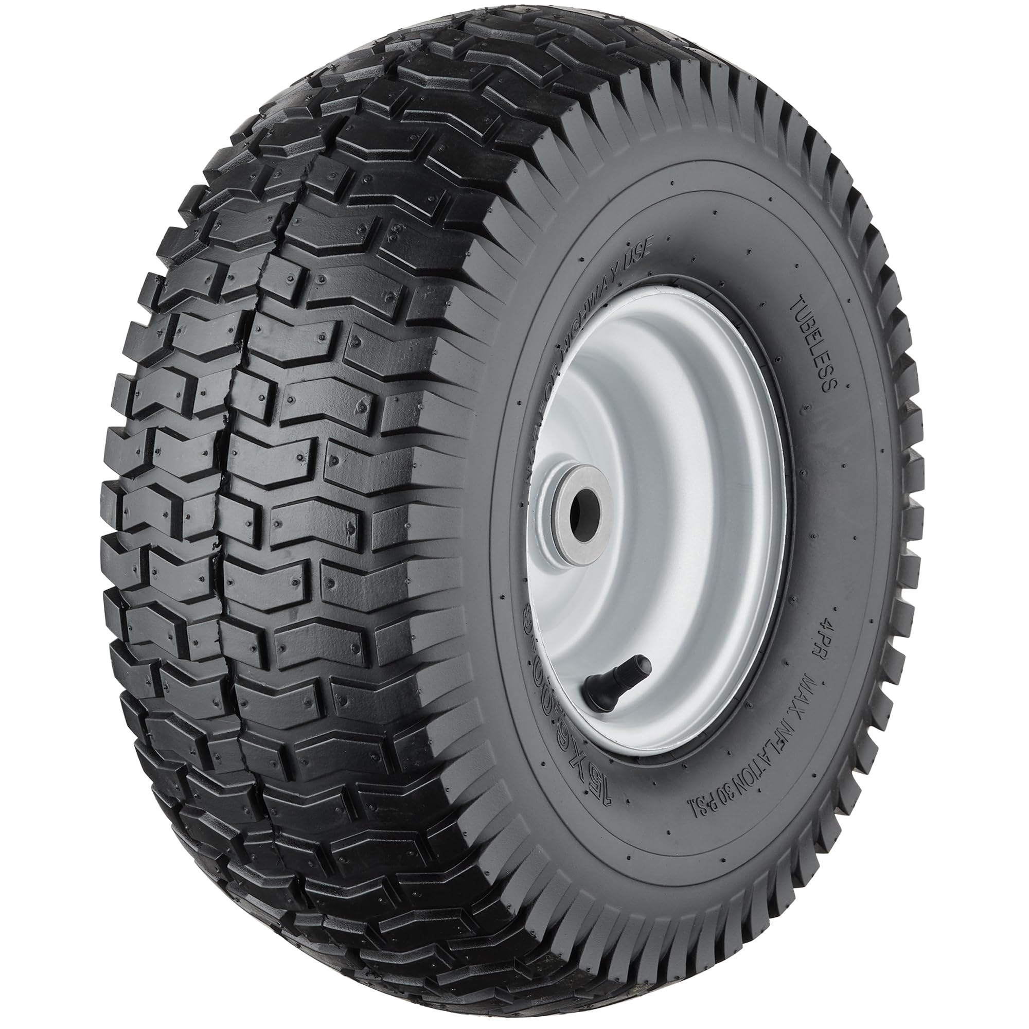 Cubesprings 15x6.00-6 lawn mower tire front view