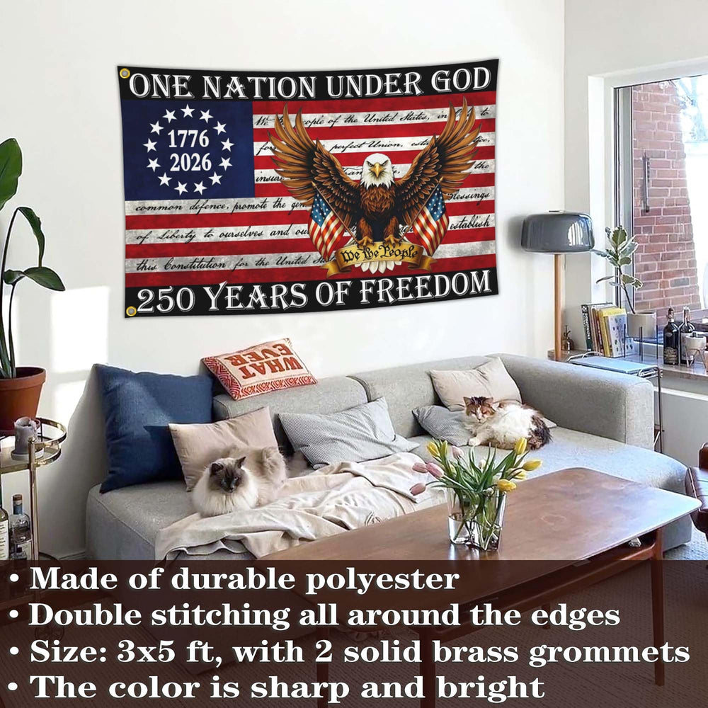 Cuiliqun 250th Anniversary USA Flag packaging detail