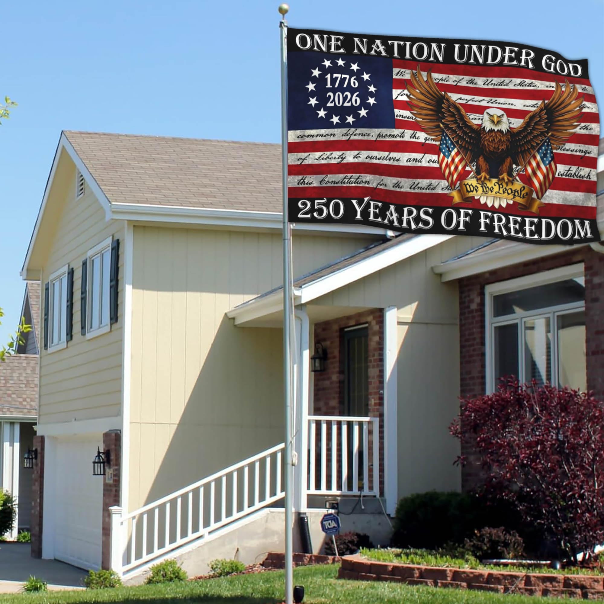 Cuiliqun flag with sleeve for easy installation