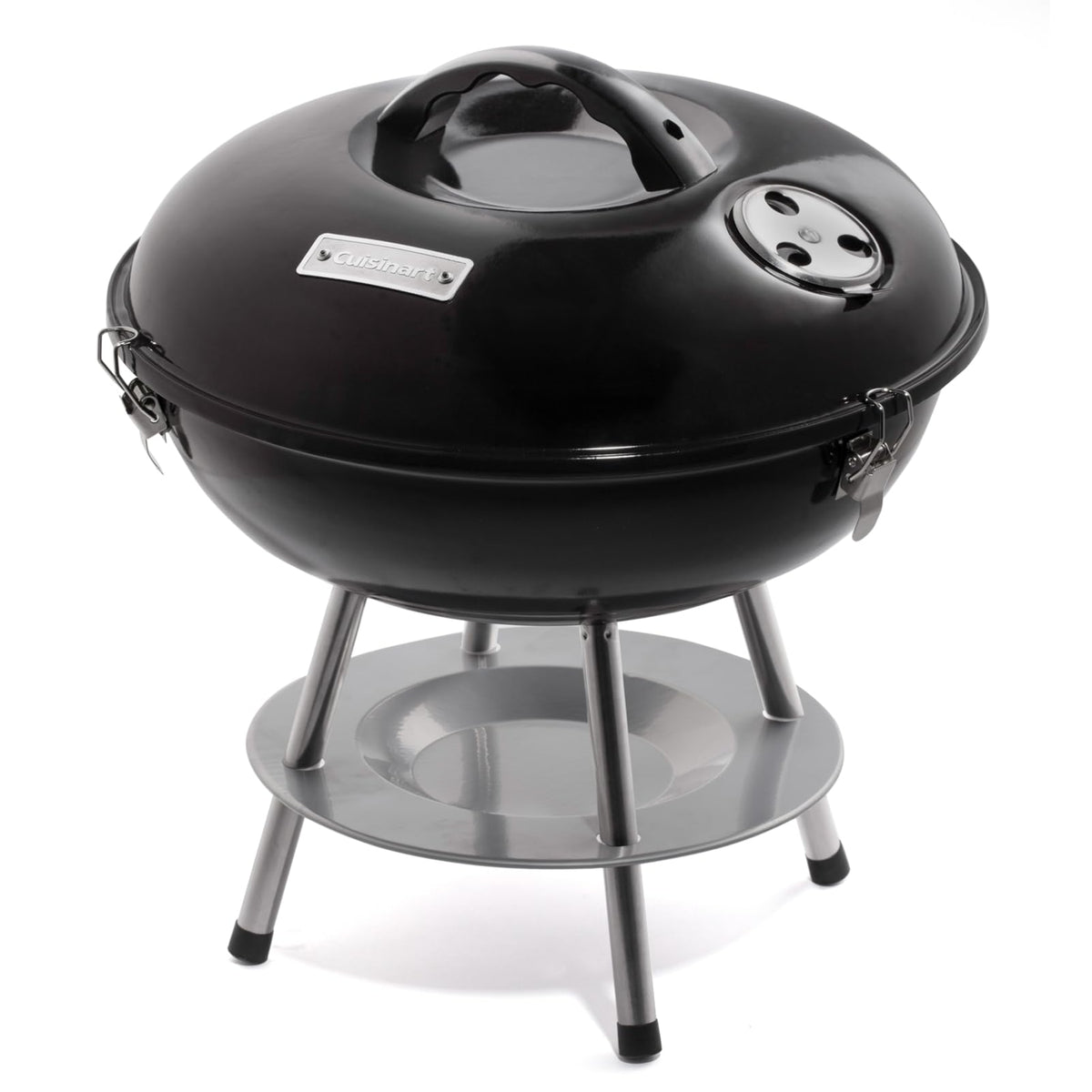 Cuisinart 14" Portable Charcoal Grill front view in black