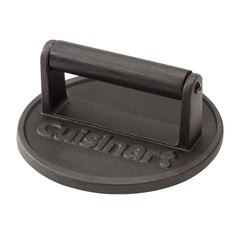 Cuisinart 6.5-inch cast iron burger press front view