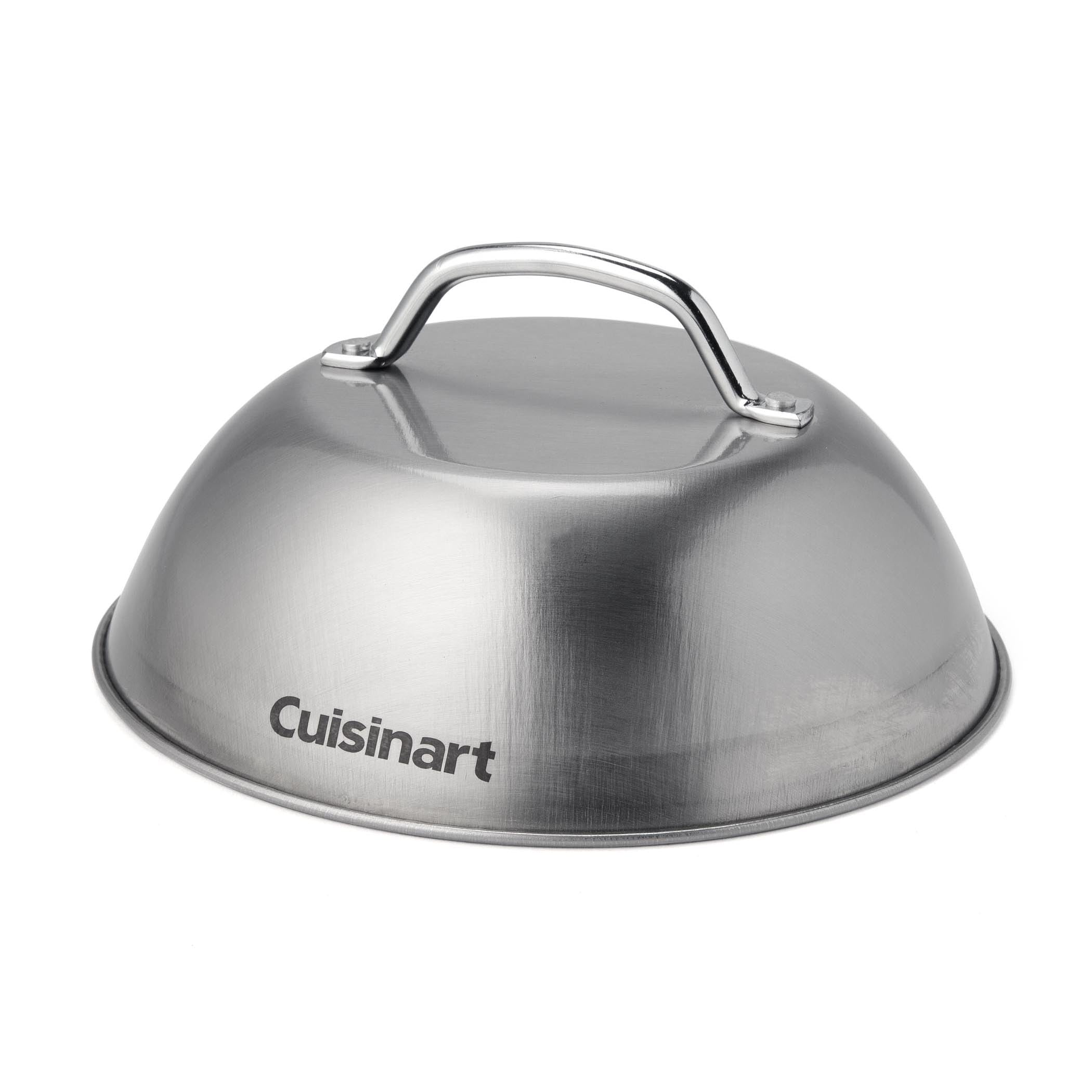 Cuisinart 9" Melting Dome front view made of stainless steel