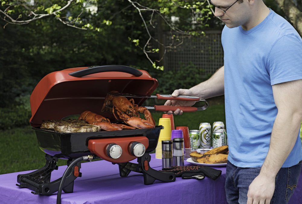 Cuisinart BBQ tool set packaging with red grill glove