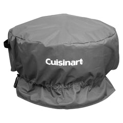 Cuisinart CHC-801 Fire Pit Cover front view, black polyester