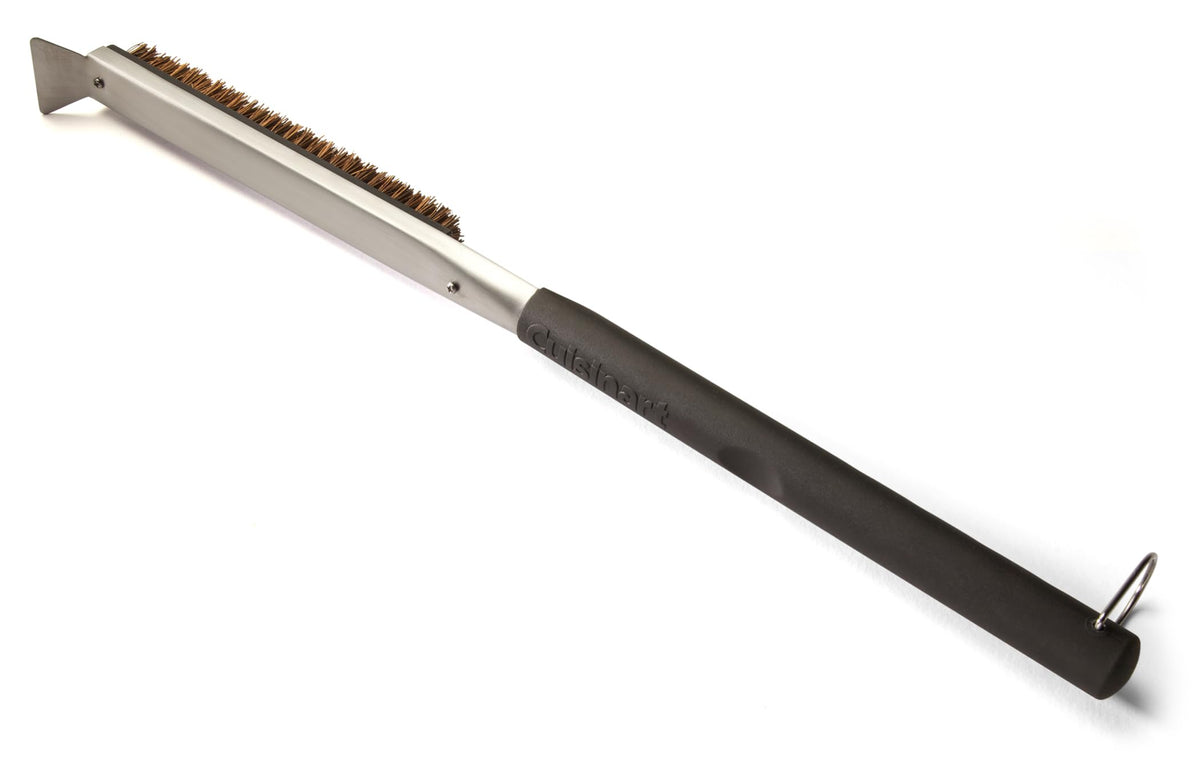 Cuisinart Pizza Stone Cleaning Brush front view with ergonomic handle