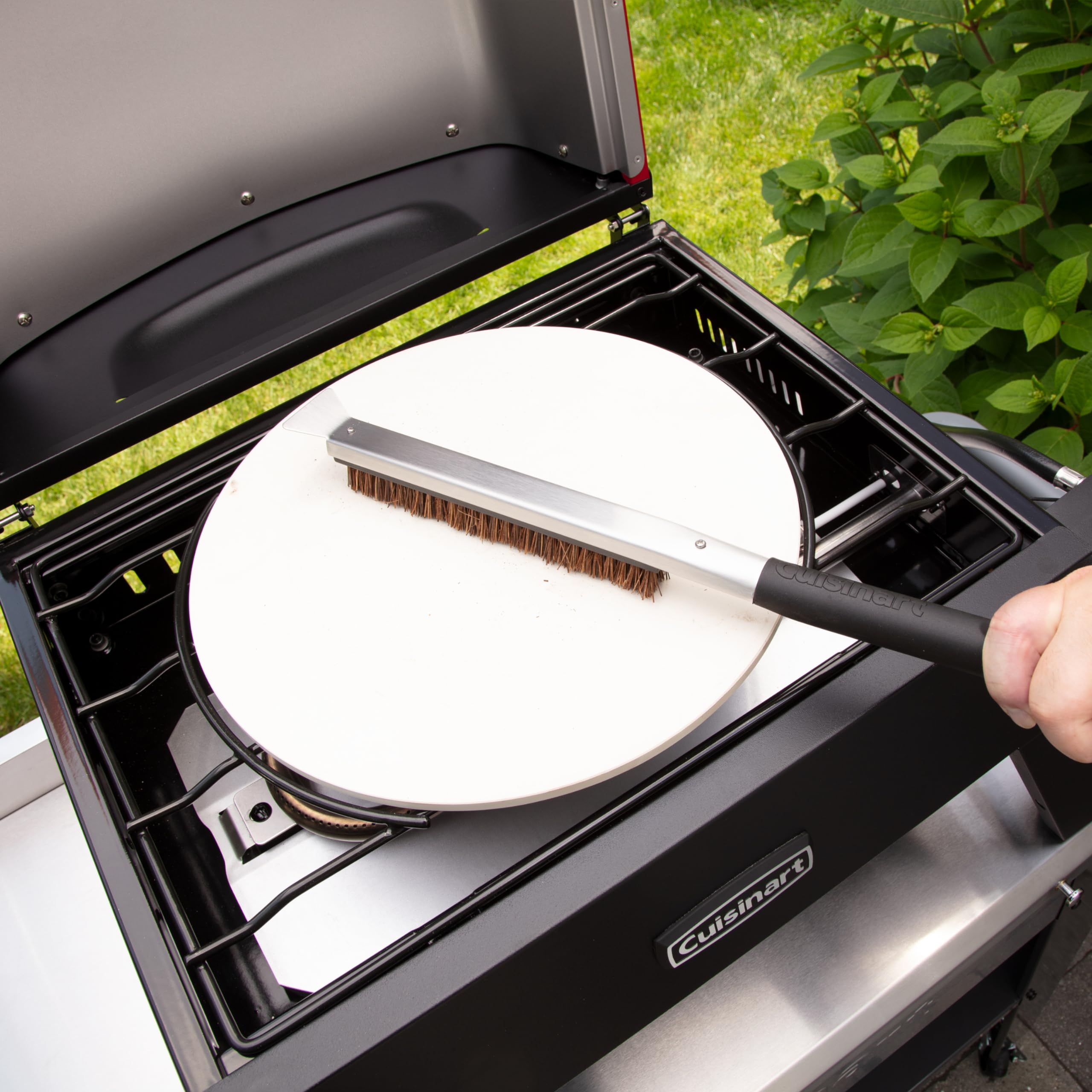 Cuisinart Pizza Stone Cleaning Brush showing ergonomic grip