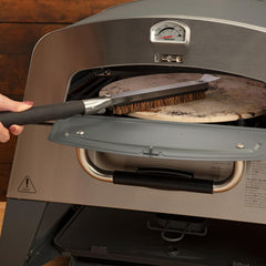 Cuisinart Pizza Stone Cleaning Brush side view showing palm stalk fiber bristles
