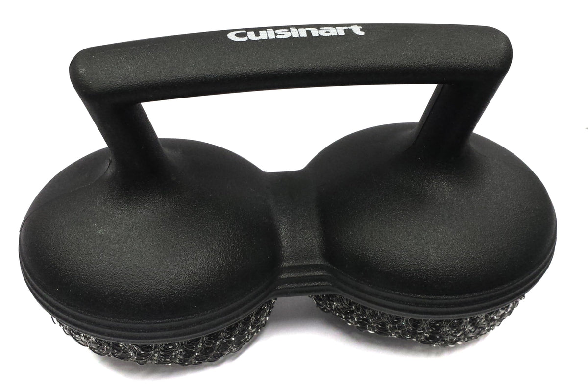 Cuisinart Power Scour Grill Brush with stainless steel pads front view