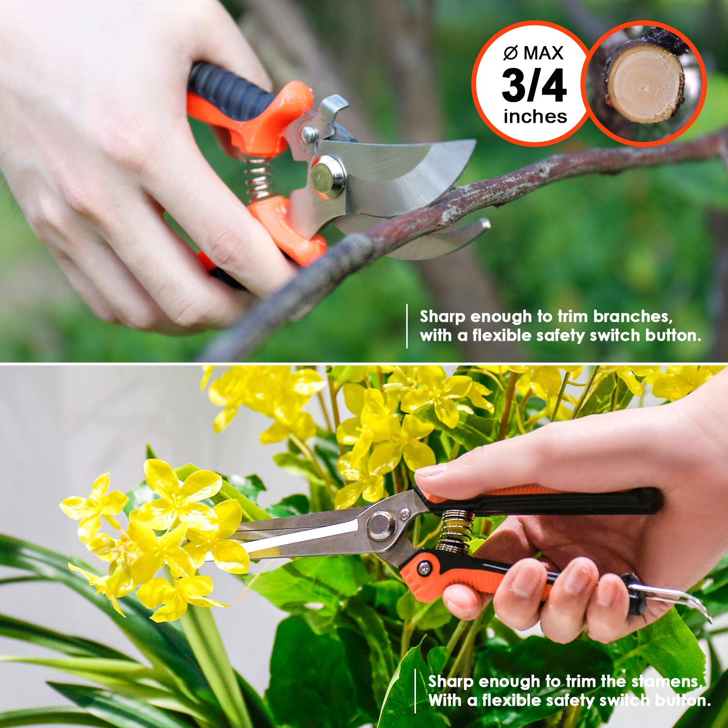 Cultivator hand rake and hand weeder from LANNIU set
